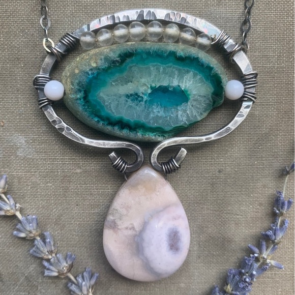 Artisan pendant and chain by Danielle Rose Bean
